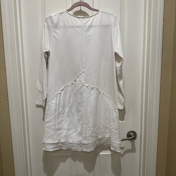 Pretty Angel Elegant White Long Sleeve Dress - Picture 2 of 8